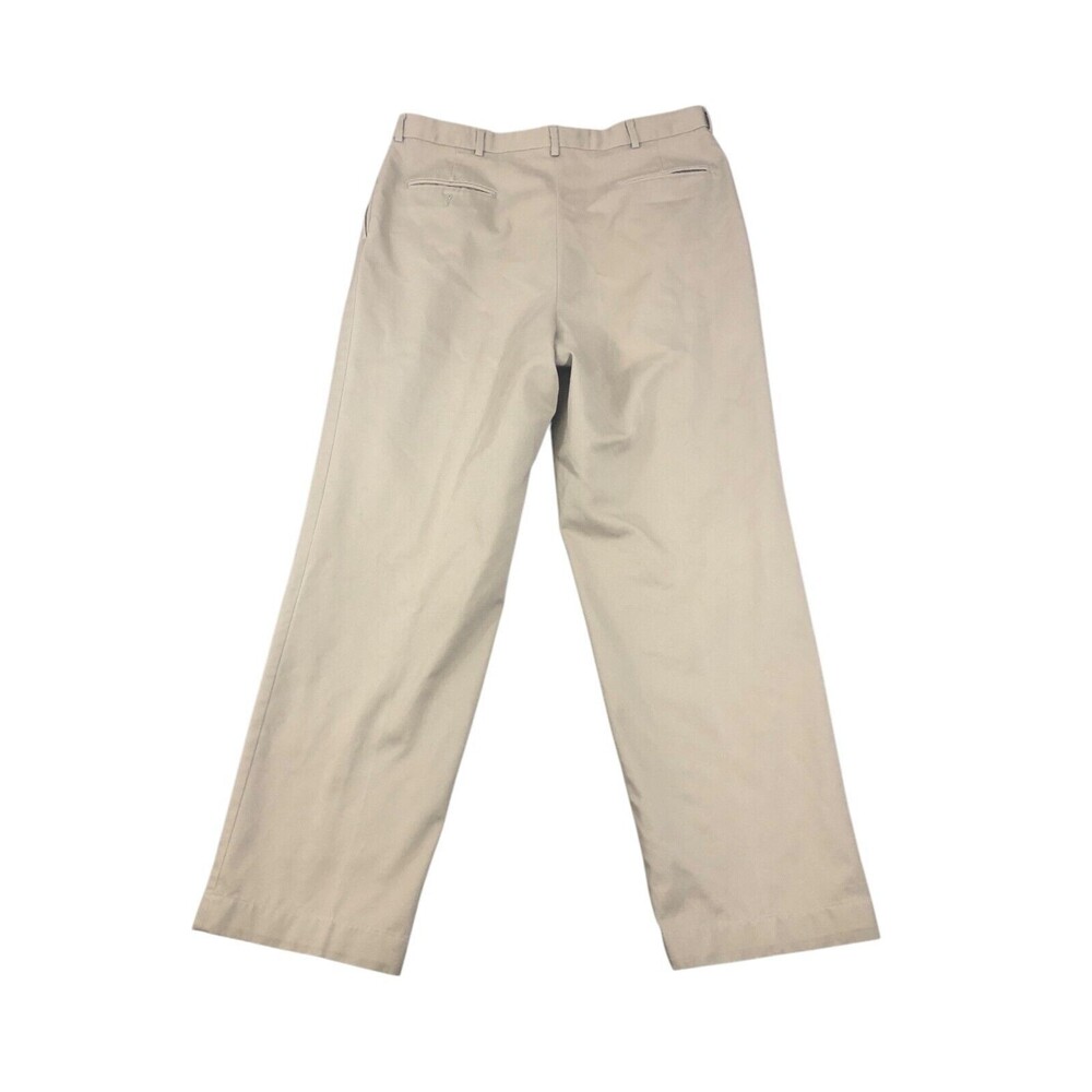 Berle Khaki Pants Mens Beige 37x30 - Picture 2 of 5